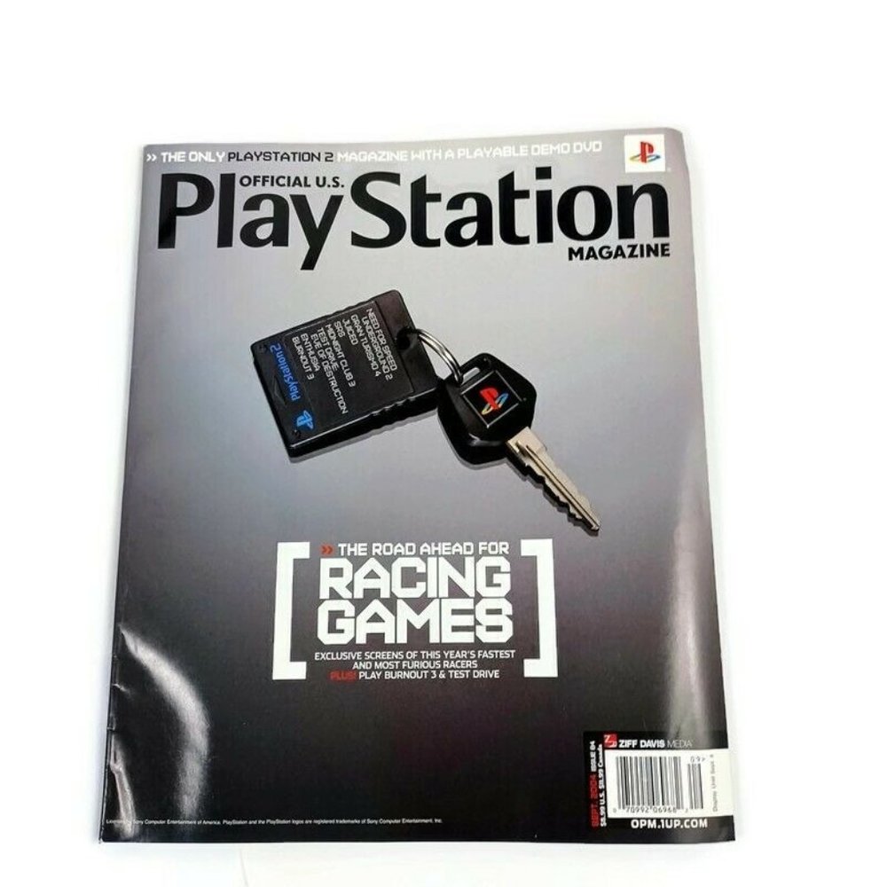 PlayStation Magazine Racing Games 04' Issue 84 INCLUDES DEMO DISC *MINOR WEAR